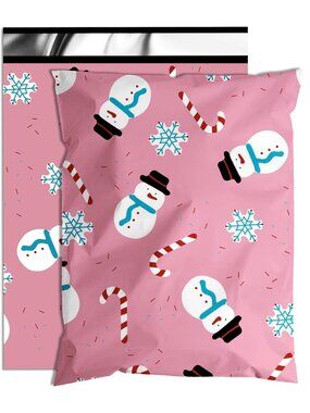20ct Medium 10 x 13 Christmas Elements Poly Mailers